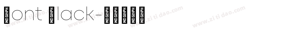 Mont Black字体转换